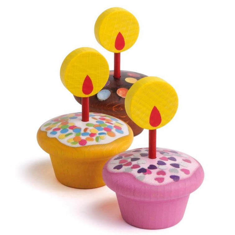 Erzi Birthday Muffins Wooden Play Food