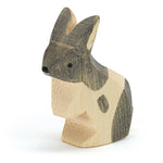 Lapin debout noir et blanc Ostheimer