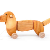 Bajo Dachshund Pull Toy - Natural