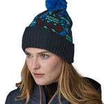 Patagonia Adult Powder Town Beanie - Across Oceans / Smolder Blue