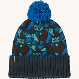 Patagonia Adult Powder Town Beanie - Across Oceans / Smolder Blue