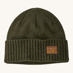 Patagonia Adult Brodeo Beanie Hat - Needle Green / Skyline