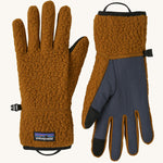 Patagonia Retro Pile Fleece Gloves - Shelter Brown