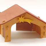 Ostheimer Nativity Stable With Star & Bird Perch