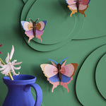 Studio Roof Gold Rim Butterflies Cardboard Model - 3 Pack