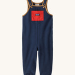 Patagonia Little Kids Synchilla® Fleece Dungarees Overalls New Navy