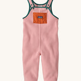 Patagonia Little Kids Synchilla® Fleece Dungaree Overalls - Mallow Pink