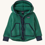 Patagonia Little Kids Retro Pile Fleece Jacket Conifer Green