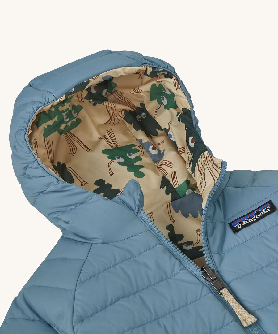 The Patagonia jacket showing the hood and detailing