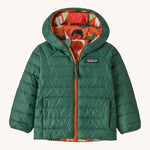 Patagonia Little Kids Reversible Down Sweater Hoody - Redtail Rust