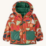 Patagonia Little Kids Reversible Down Sweater Hoody - Redtail Rust