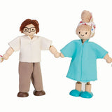 Plan Toys Dolls House Family - Peau blanche, cheveux bruns et blonds