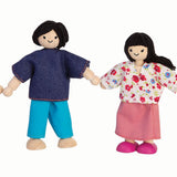 Plan Toys Dolls House Family - White Skin, Black Hair