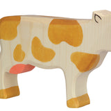 Vache debout brune Holztiger