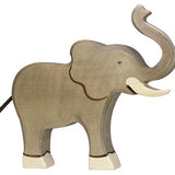 Holztiger Elephant with Raised Trunk