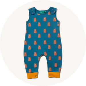 Little Green Radicals bear dungarees to represent baby clothing at Babipur.