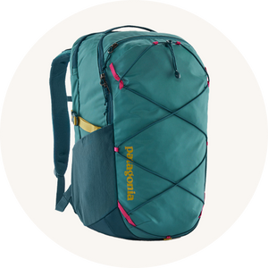 Patagonia Refugio backpack on cream background to represent backpacks and travel bags at Babipur.