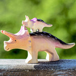 Bumbu Baby Wooden Triceratops Dinosaur