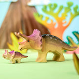 Bumbu Baby Wooden Triceratops Dinosaur