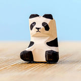 Bumbu Panda assis en bois