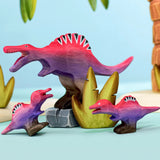 Bumbu Baby Dinosaure spinosaure en bois