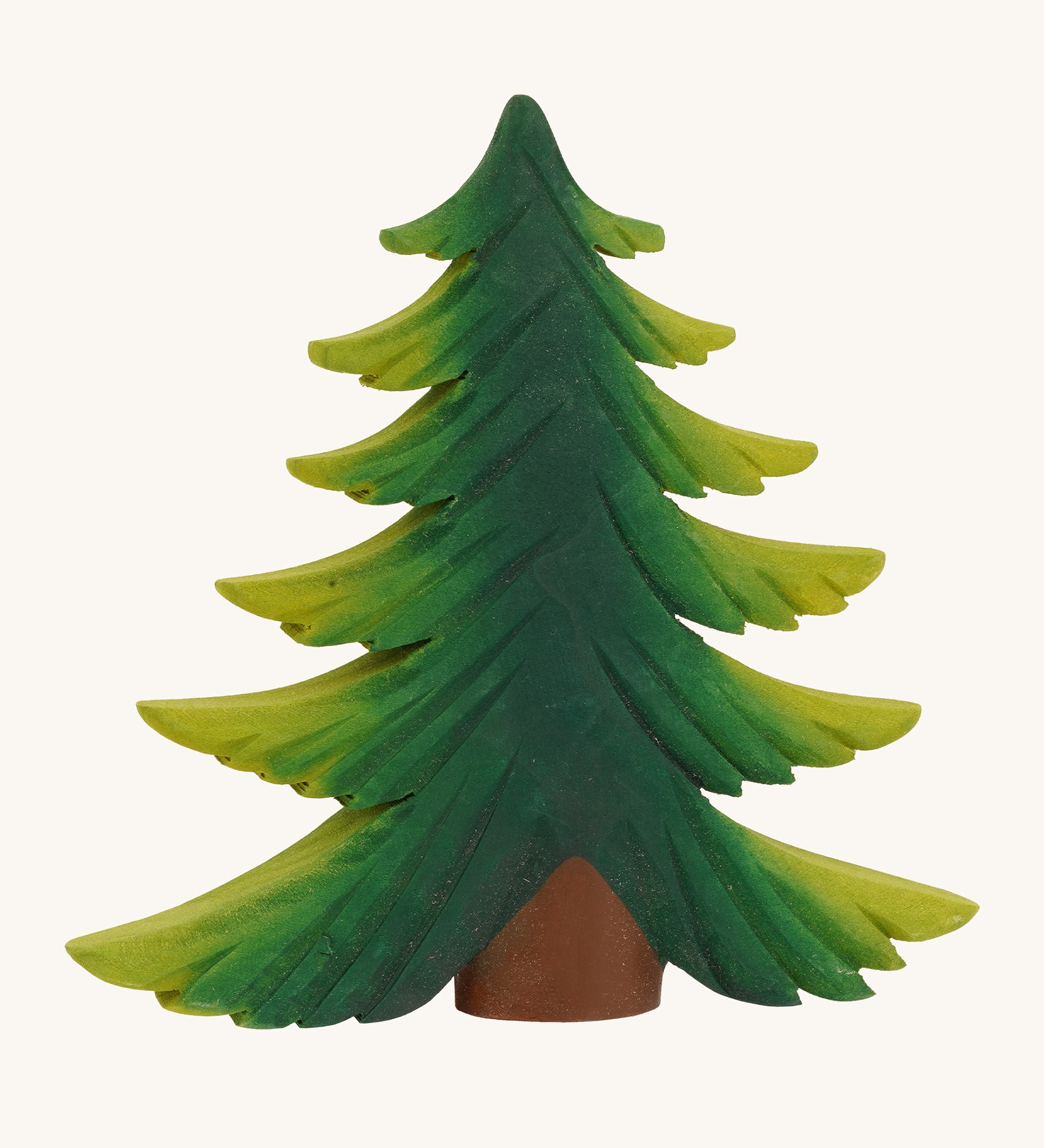 A large wooden Bumbu fir tree on a plain background.