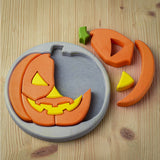 Bumbu Toys Halloween Pumpkin Puzzle - Grey