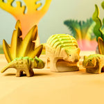 Bumbu Baby Dinosaure ankylosaure en bois