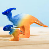 Bumbu Baby Wooden Parasaurolophus Dinosaur