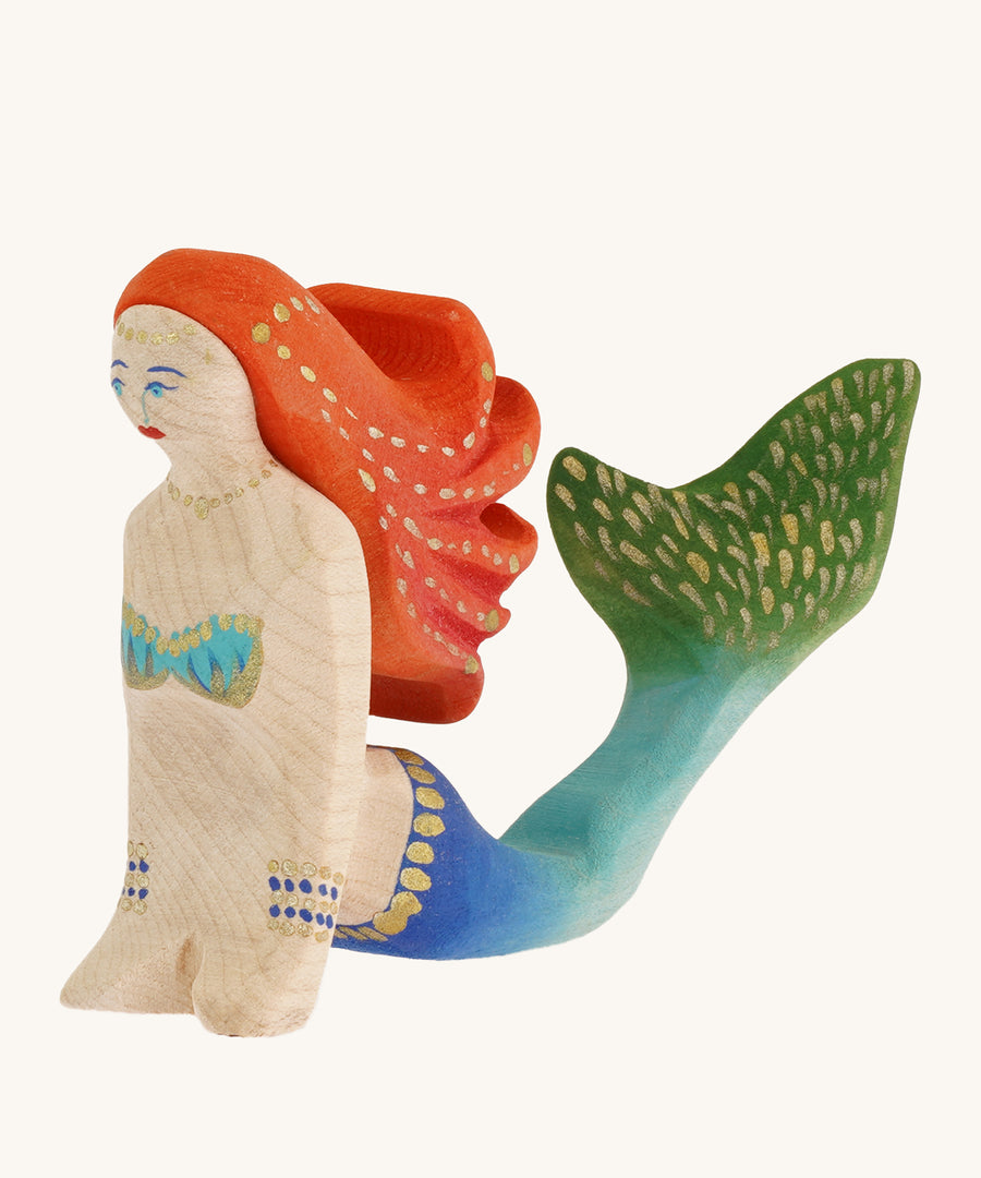 Bumbu wooden mermaid figure toy