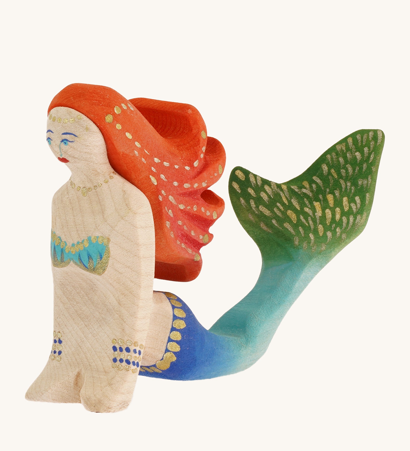 Bumbu wooden mermaid figure toy