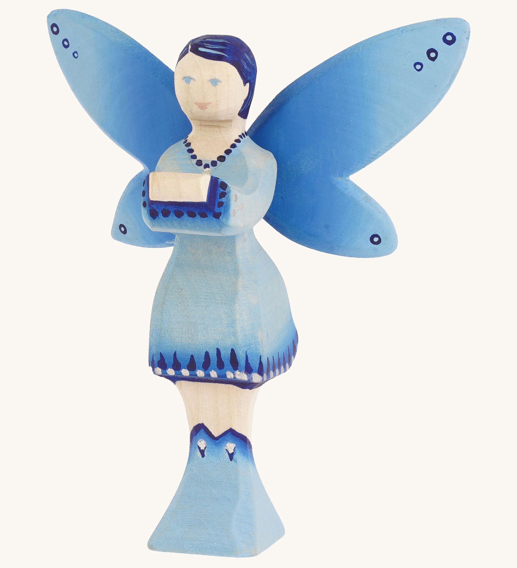 Bumbu blue Wooden Water Fairy on a plain background.