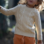 LGR From One To Another Oatmeal Aran Knitted Jumper