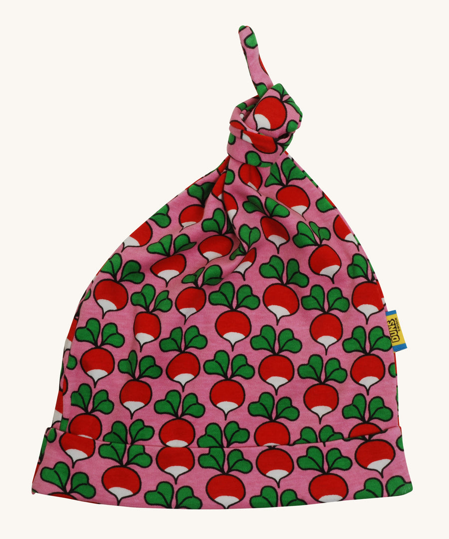 DUNS iconic Radish Scandi all-over print with a lovely pink background