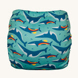 Tots Bots Swim Nappy - Rainbow Whales