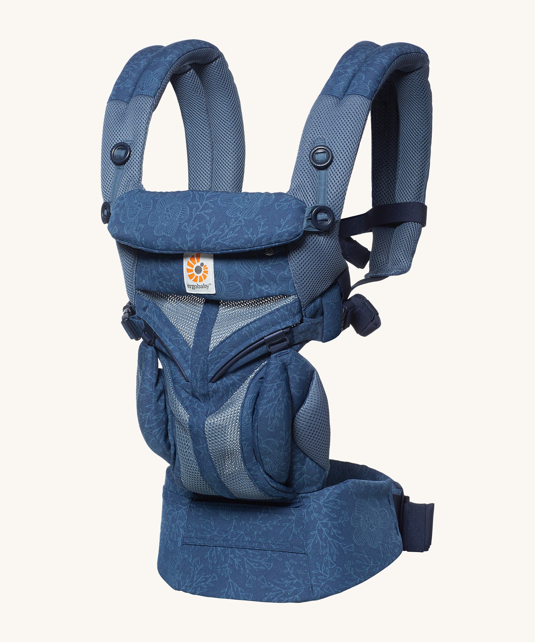 Ergobaby Omni 360 Cool Air Mesh Baby Carrier in Blue Blooms