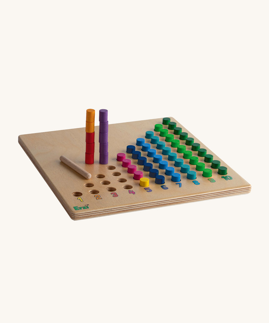 Erzi Toys Counting Peg Board. This game is great for learning about math such as addition and subtraction.