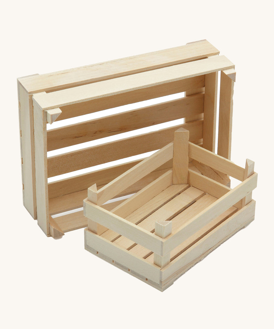 Erzi Wooden Crate - Small. The perfect accessory for any play shop and cafe to store food