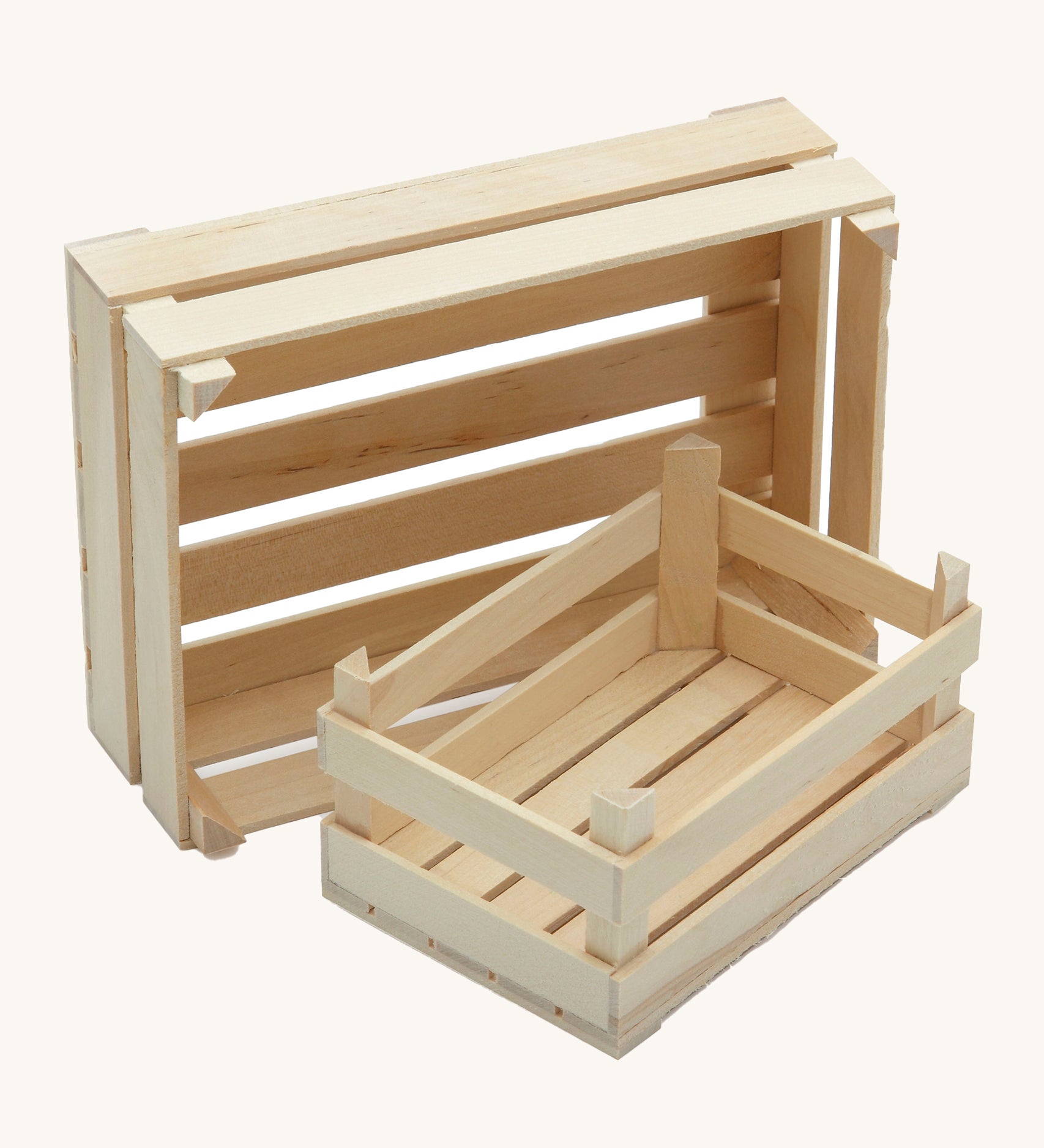 Erzi Wooden Crate - Small. The perfect accessory for any play shop and cafe to store food