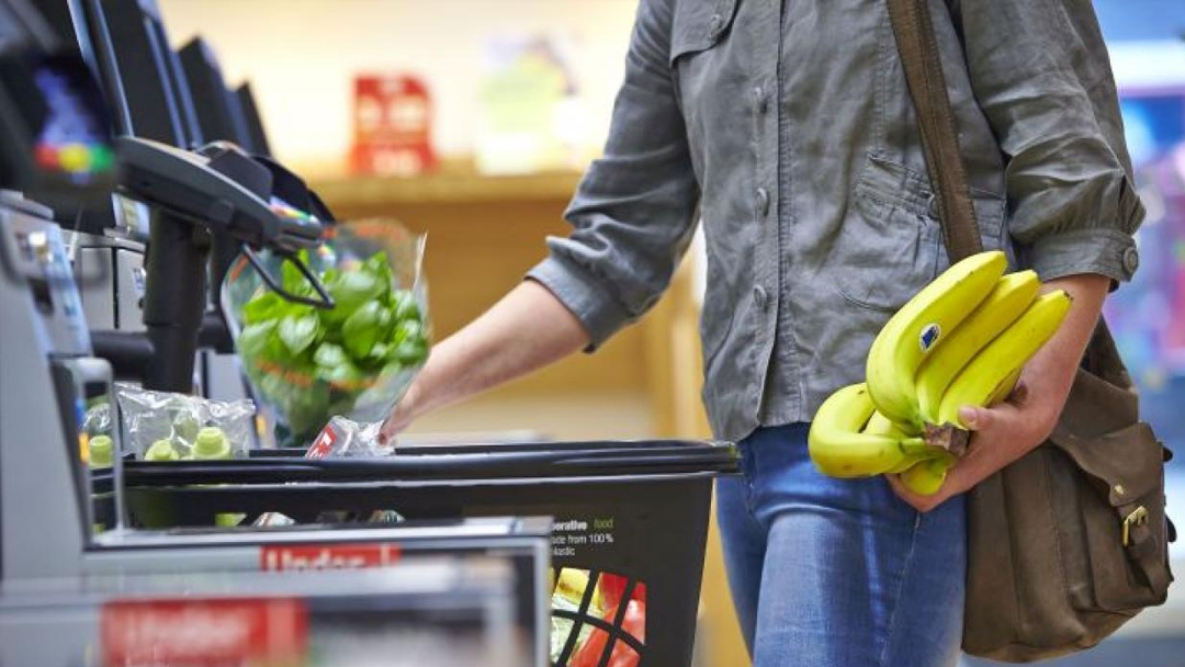 A man doing grocery shopping