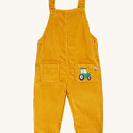 Frugi Adley Cord Dungarees - Gold/Tractor