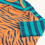 Frugi Super Special 2 Pack Body - Tiger/Iguana Stripe