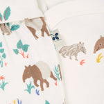 Frugi Kimono Baby Outfit - White/Tapir Time