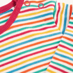 Body Betty de Frugi - Rayures multiples aux airelles