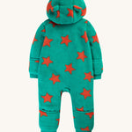 Frugi Cosy Ted Snuggle Suit - Bonfire Stars