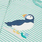 Frugi Frankie Outfit - Puffin Pals/Moss Stripe