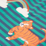 Frugi Dolcie Dress - Iguana Stripe/Tiger