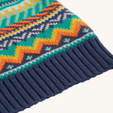 Frugi Fowey Fairisle Pull tricoté - Tigre