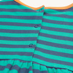 Frugi Dolcie Dress - Iguana Stripe/Tiger