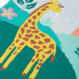 Robe tricotée Kiera de Frugi - Gris chiné/girafe